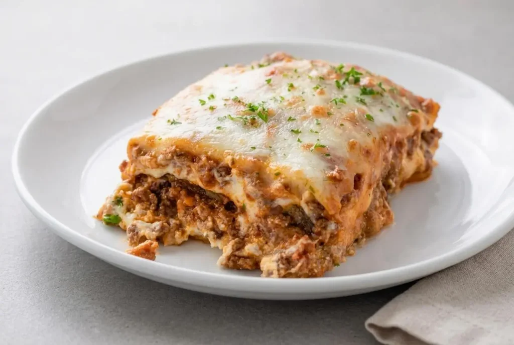 Keto Eggplant Lasagna with Meat Sauce