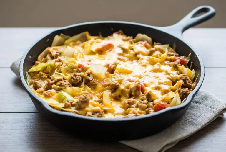 Low Carb Cheesy Cabbage Casserole