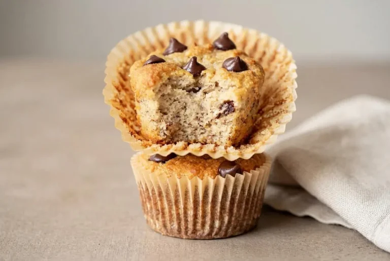 Keto Banana Chocolate Chip Muffins