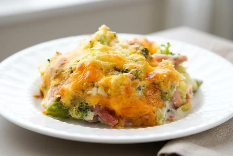 Keto Ham and Broccoli Casserole