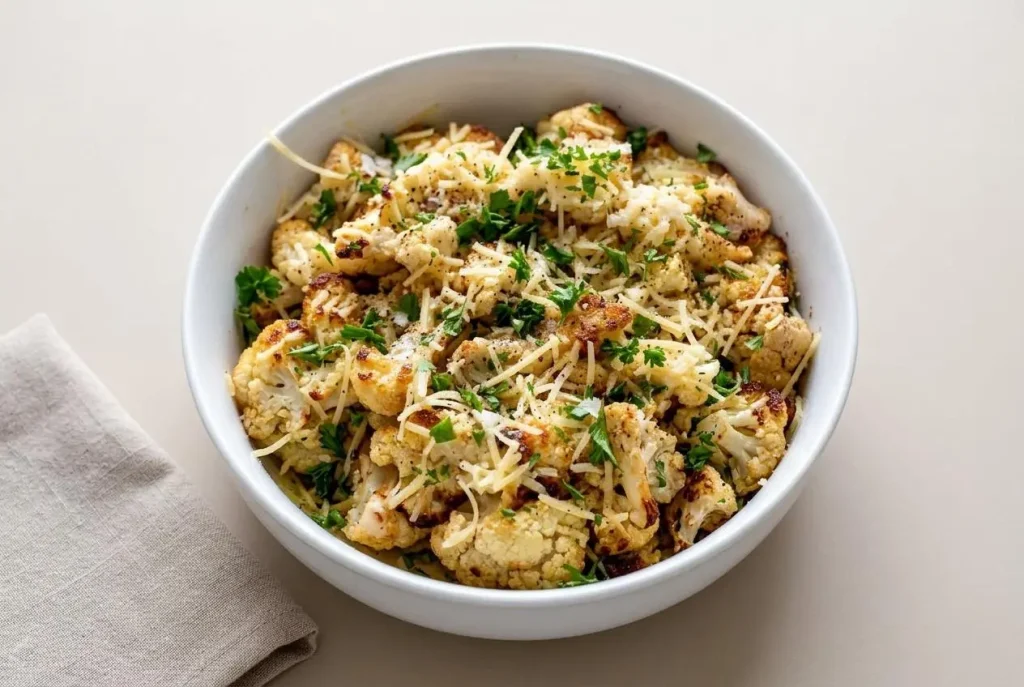 Keto Roasted Cauliflower