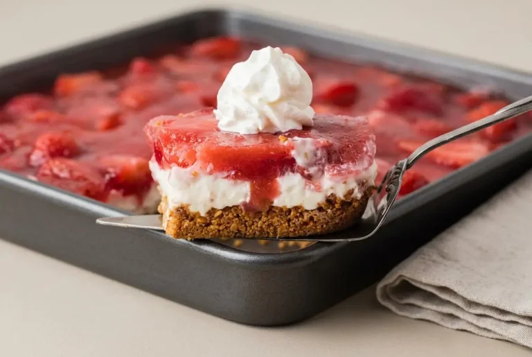 Keto Strawberry Pretzel Salad